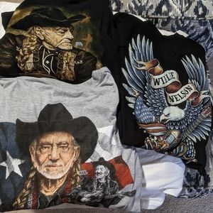 NWT Bundle of 3 Tshirts of Willie Nelson